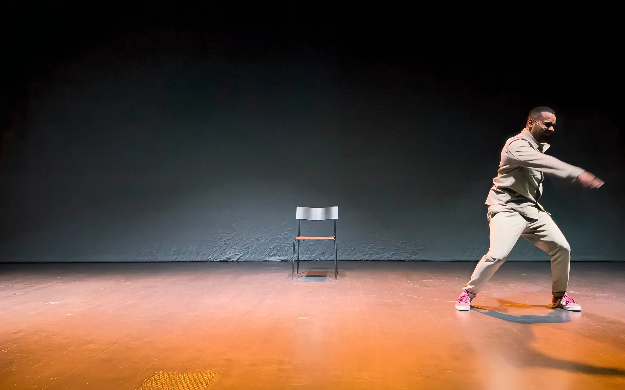 The set during the show