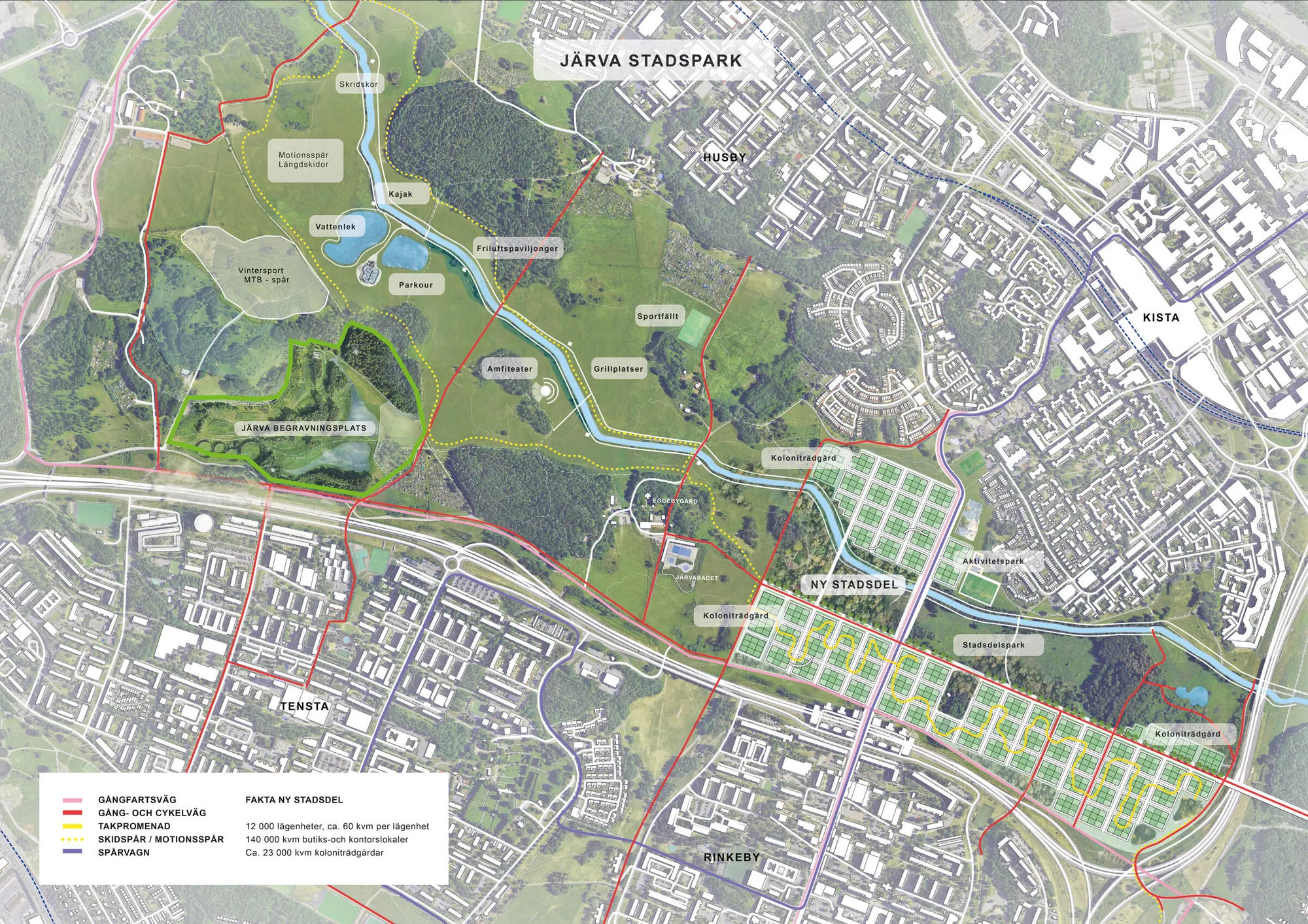 Masterplan of the city and park