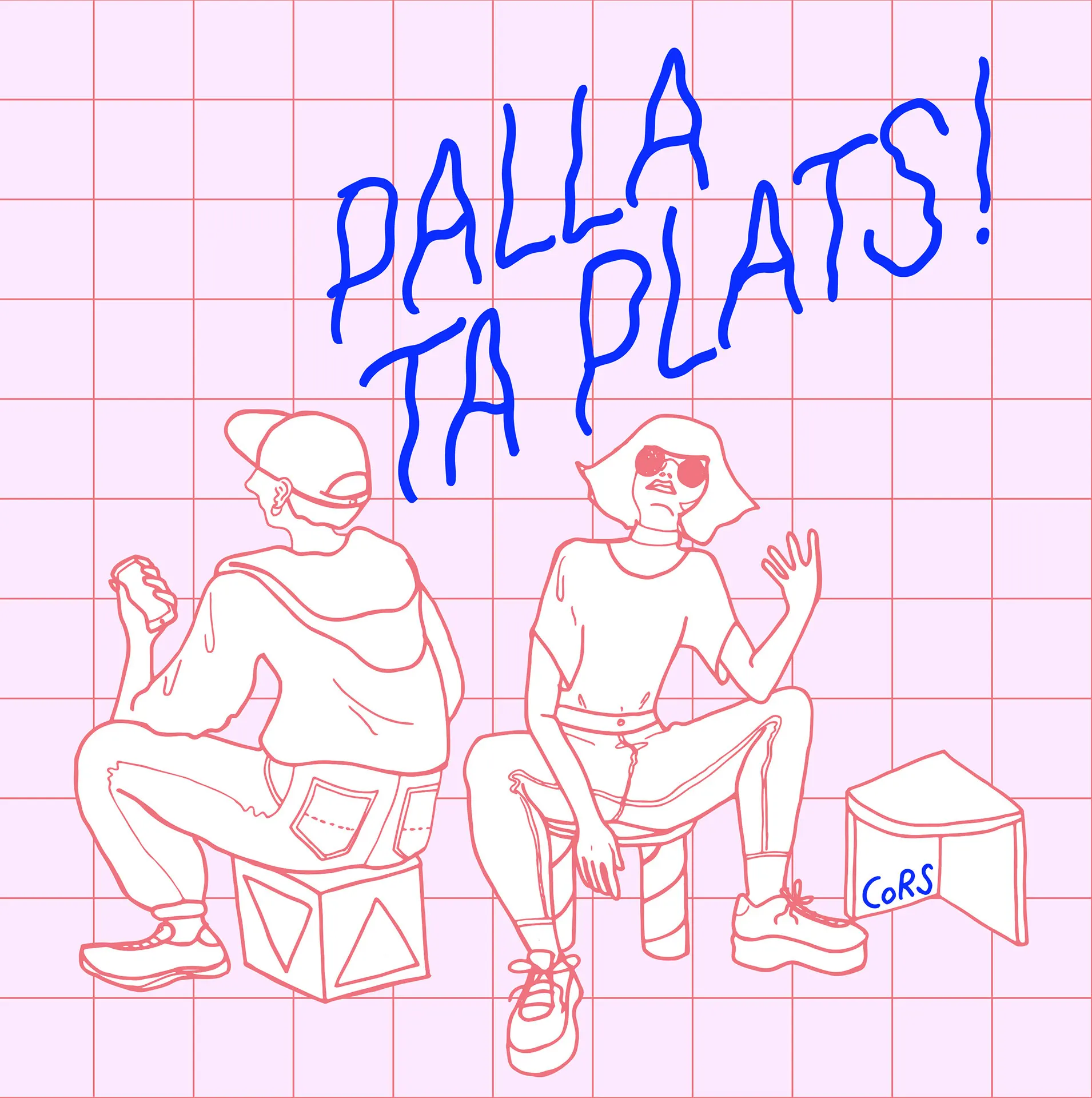 Palla ta plats!, illustration for the Kulturnatten stool workshop